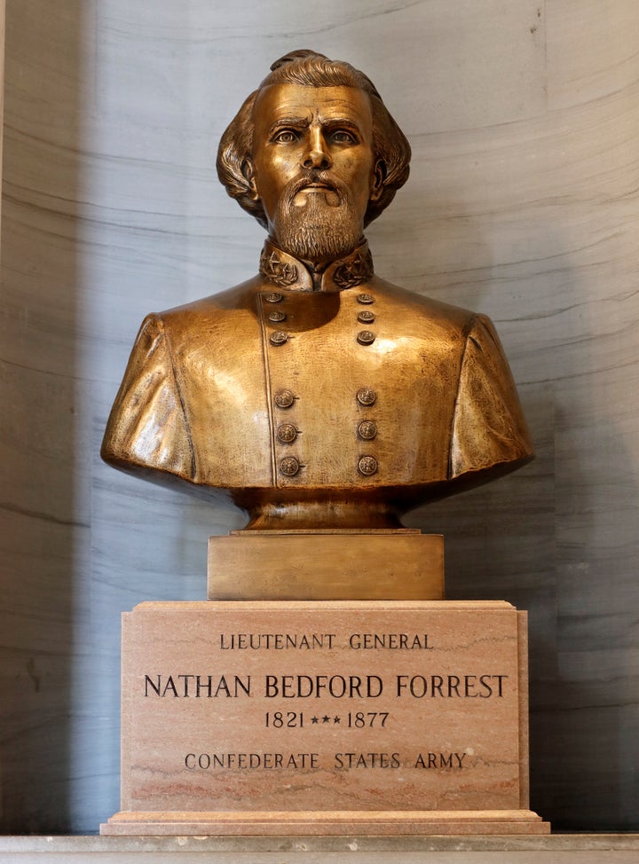 Tennessee Lawmakers Vote To Keep KKK Leader’s Bust In
Capitol, Igniting Protests 2 The bust has been a controversial addition to the Capitol since it was erected in 1978.