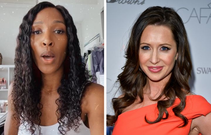 Sasha Exeter revealed on Wednesday that Jessica Mulroney, right, who is best friends with Meghan Markle, threatened her livelihood.