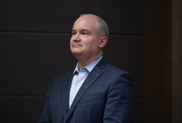 Conservative MP Erin O'Toole listens during the Conservative caucus retreat on Parliament Hill in Ottawa on January 24, 2020.