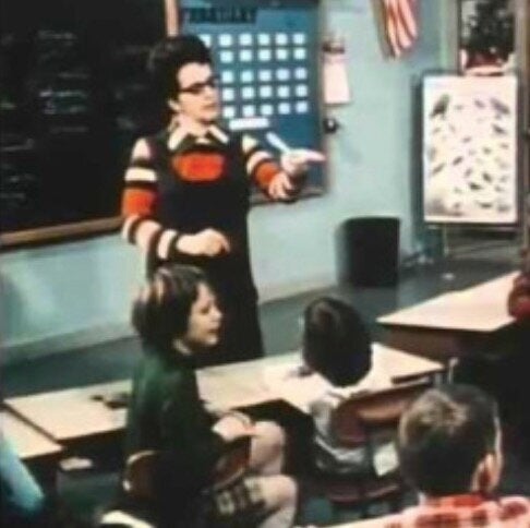 エリオット先生による「青い目 茶色い目」の実験の様子。エリオット氏のサイトよりhttps://janeelliott.com/