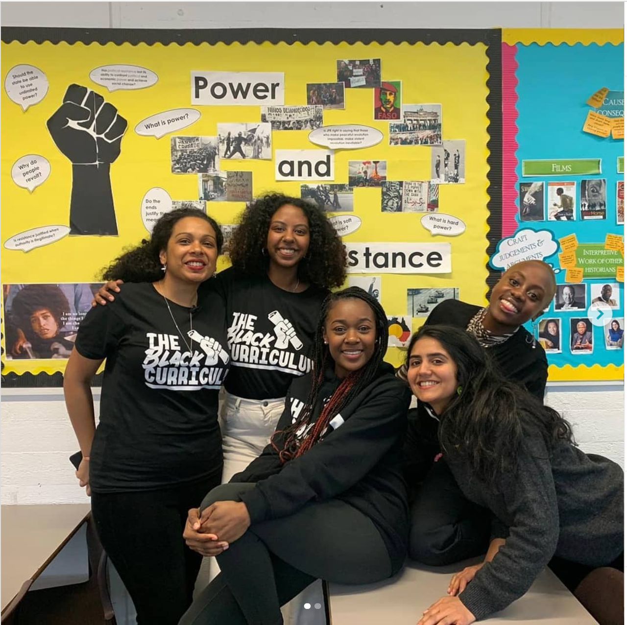 Activists from the initiative The Black Curriculum