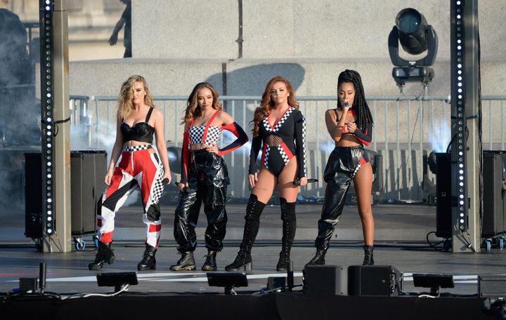 Little Mix performing in 2017