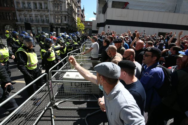 Hundreds Of Far-Right Protesters Gather In Central London