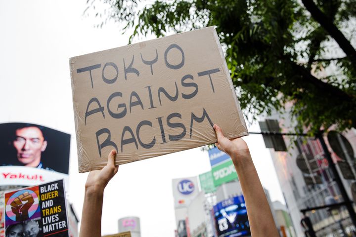 Black Lives Matter Tokyoデモの様子