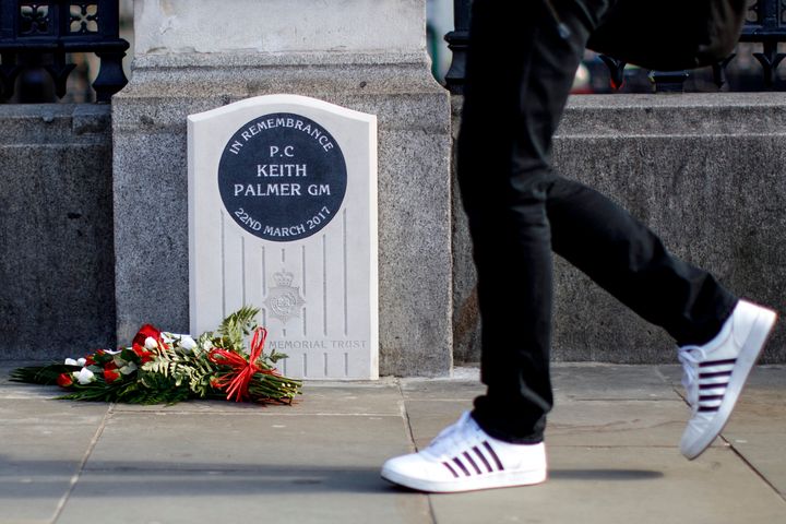 A man has now been charged over urinating next to a memorial for murdered officer PC Keith Palmer. 