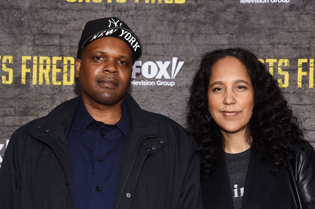 Executive producers Reggie Rock Bythewood (left) and Gina Prince-Bythewood arrive at Fox's "Shots Fired" FYC Event at the Saban Media Center on May 10, 2017, in North Hollywood, California.