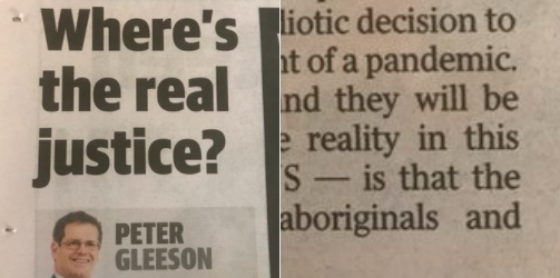 Peter Gleeson's Sunday Telegraph column 