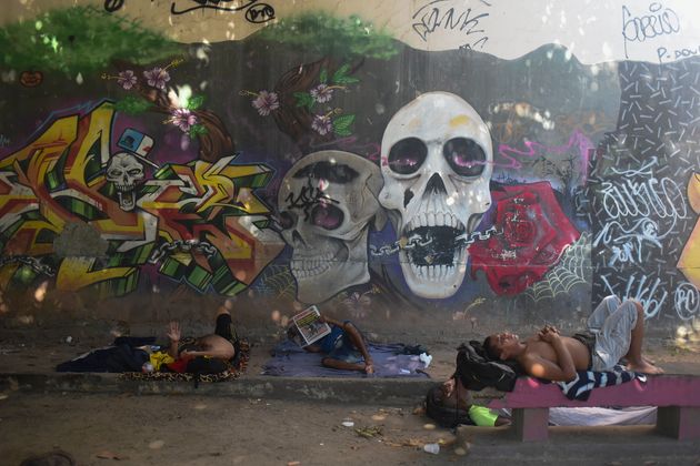 Άστεγοι εν μέσω πανδημίας στο Ριο ντε Τζανέιρο της Βραζιλίας