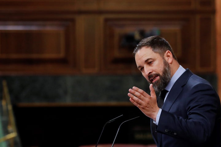 El líder de Vox, Santiago Abascal, el pasado 20 de mayo en el Congreso.
