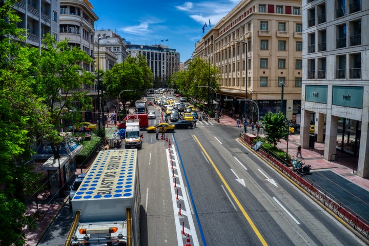 Κυκλοφοριακό «έμφραγμα» στην Αθήνα λόγω του Μεγάλου Περιπάτου. 