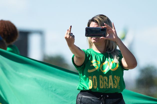 Sara Winter foi detida com outros integrantes do grupo 