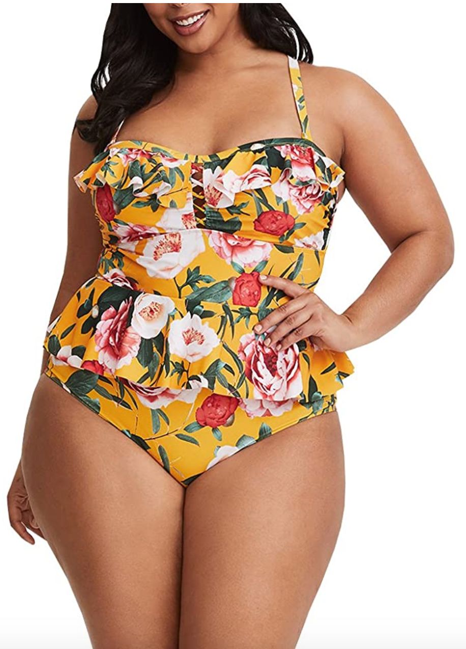 retro swimsuits amazon