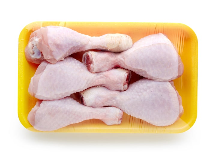 Rinsing raw chicken can actually spread campylobacter and salmonella -- two bacteria found in raw chicken and turkey that are known to cause food poisoning -- around your sink and kitchen surfaces.