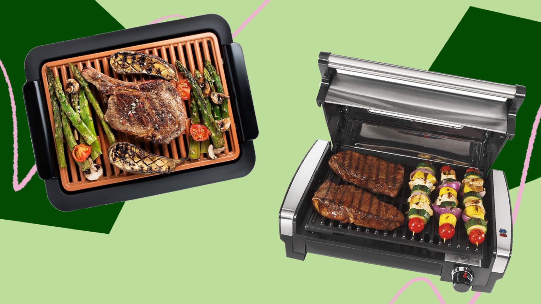Hamilton Beach Electric Indoor Searing Grill, Removable Easy to