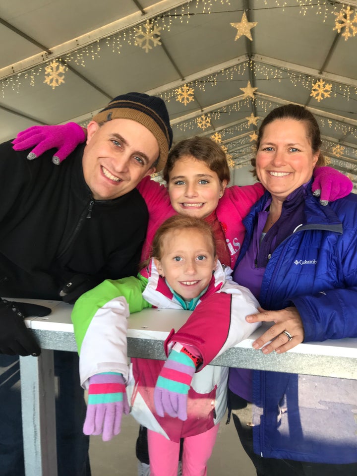 From left to right: Adam Fischer, Dana (bottom), Sadie (top) and Rachelle.