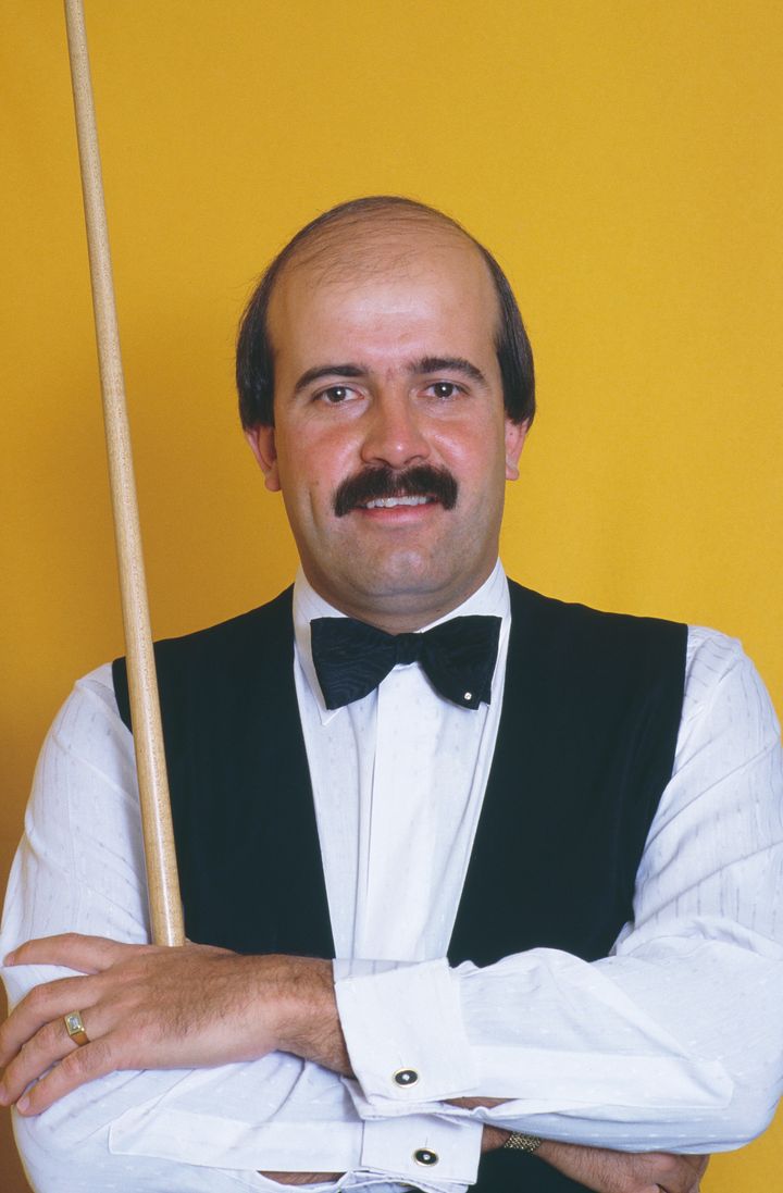 Willie Thorne at the Masters tournament in 1987