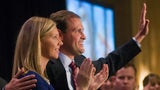 FOR USE AS DESIRED FOR KENTUCKY YEAR END STORIES  File-Republican Andy Barr and his wife, Carol, present themselves to supporters Tuesday, Nov. 6, 2012 at the Marriott Griffin Gate in Lexington, Ky., to claim Kentucky's 6th Congressional District win from the incumbent, U.S. Rep. Ben Chandler, a Democrat. (AP Photo/Brian Bohannon, File)