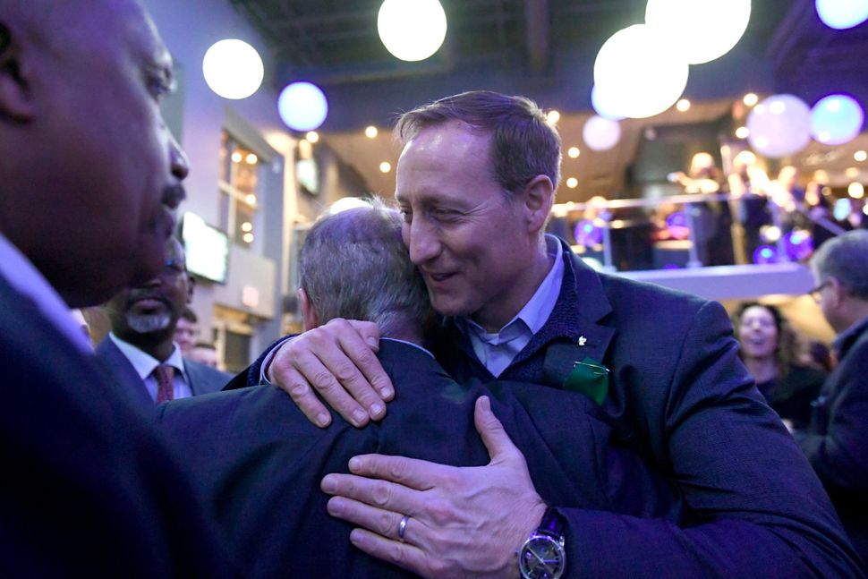 Peter MacKay greets supporters at a meet and greet event in Ottawa on Jan. 26, 2020.
