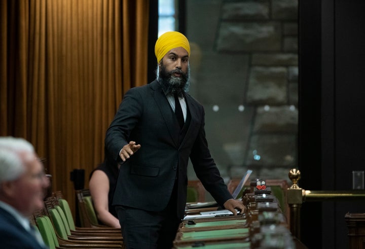 NDP Leader Jagmeet Singh rises in the House of Commons on June 17, 2020.