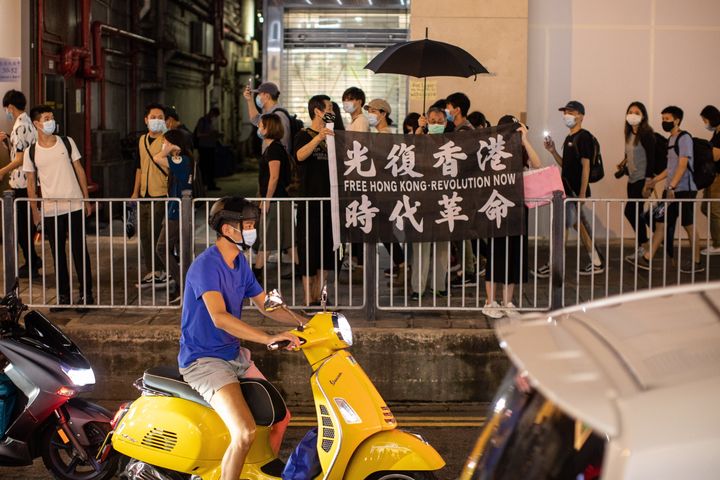 香港では反政府デモから6月9日で一年となった