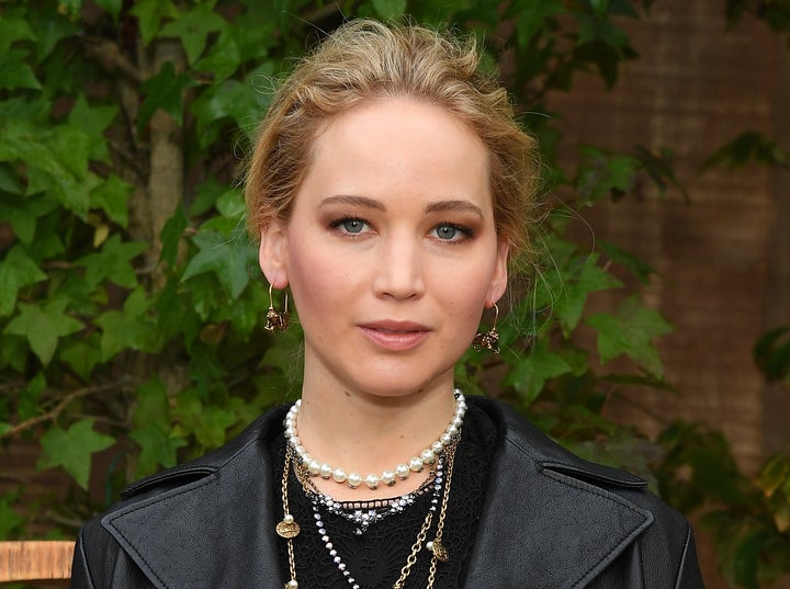 Jennifer Lawrence attends Paris Fashion Week in 2020.