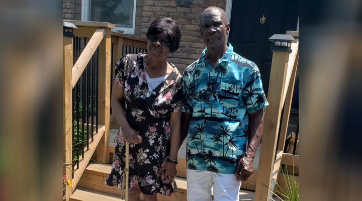 Pamelia and Livingston Jeffers are seen in a photo from this year. 