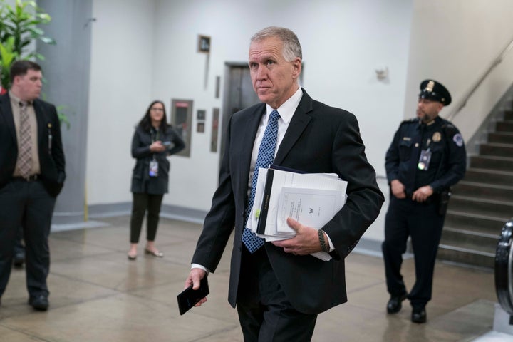 Sen. Thom Tillis of North Carolina is another Republican bashing China as part of his reelection campaign. Yet he said he has