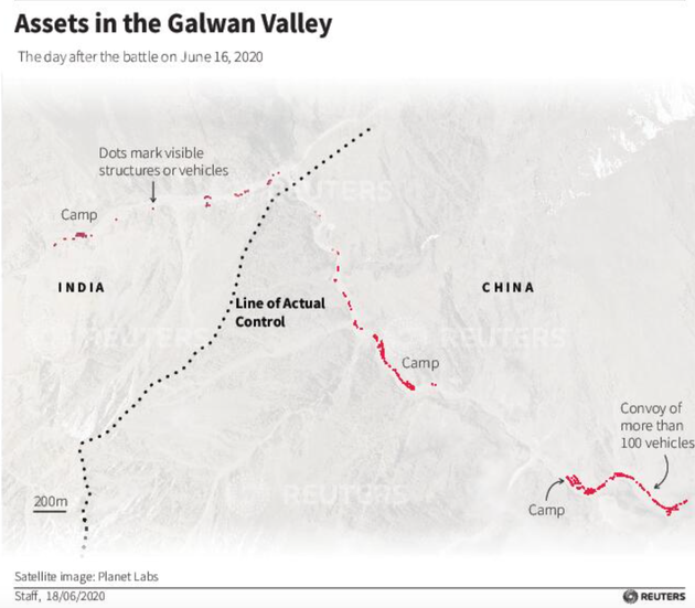 China Brought Machinery, Cut Trail In Galwan Valley In Week Before Clash With India, Satellite Images