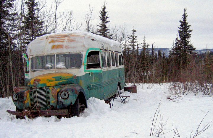 This 2006 file photo shows the abandoned bus where Christopher McCandless starved to death in 1992 near Healy, Alaska. 