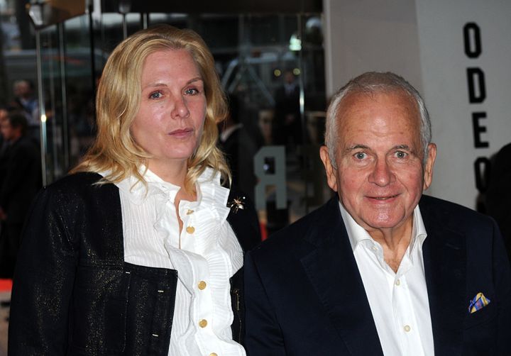 Ian Holm with wife Sophie de Stempel 