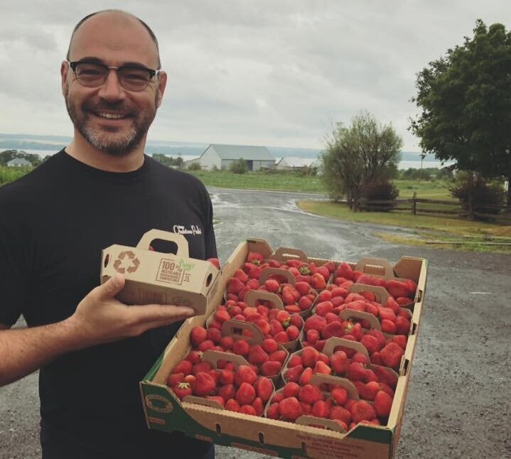 Guy Pouliot, copropriétaire de la ferme Onésime Pouliot, à l'île d'Orléans.
