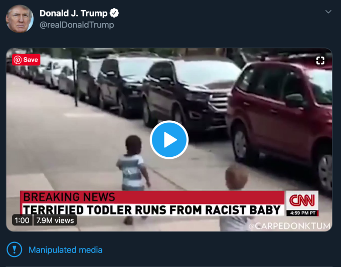 トランプ大統領 Cnnを改ざんした動画をシェア Twitterがフェイク認定 ハフポスト