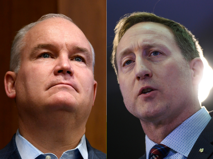 The Conservative leadership race is heating up with accusations of theft from candidate Erin O'Toole against Peter MacKay's camp. 