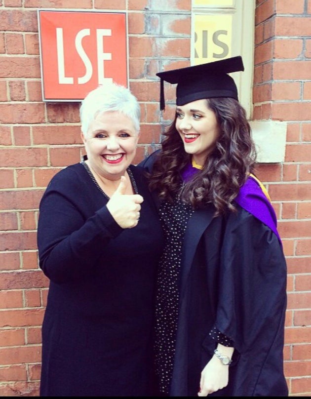 Carol and Natasha at her graduation day.