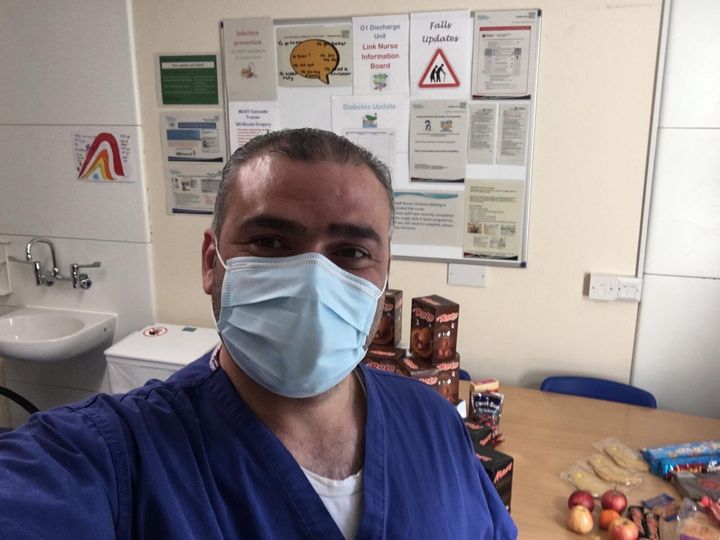 Ahmad, at work at Royal Oldham Hospital