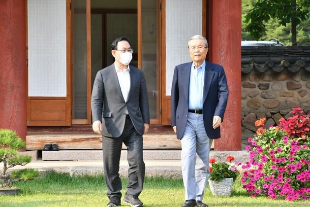 주호영 미래통합당 원내대표와 김종인 통합당