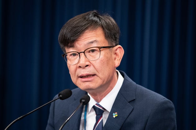 청와대 브리핑 중