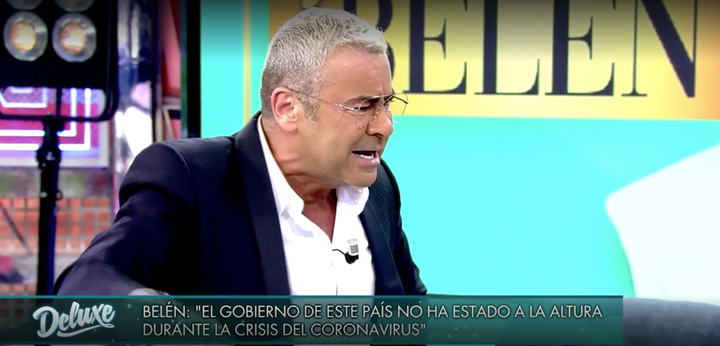 Jorge Javier Vázquez abronca a Belén Esteban en 'Sábado Deluxe'.