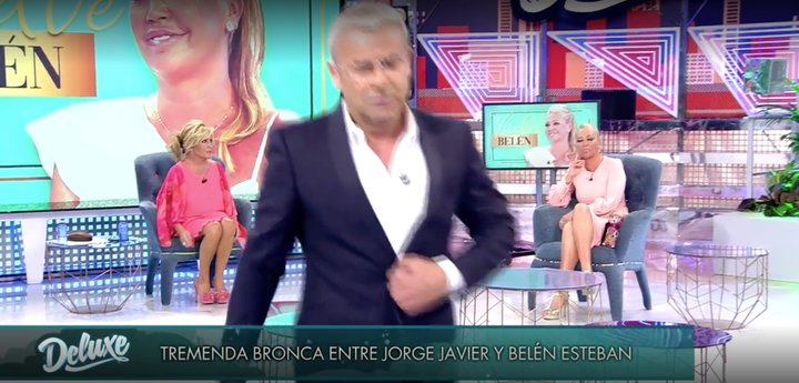 Jorge Javier Vázquez abandona el plató de 'Sábado Deluxe'.