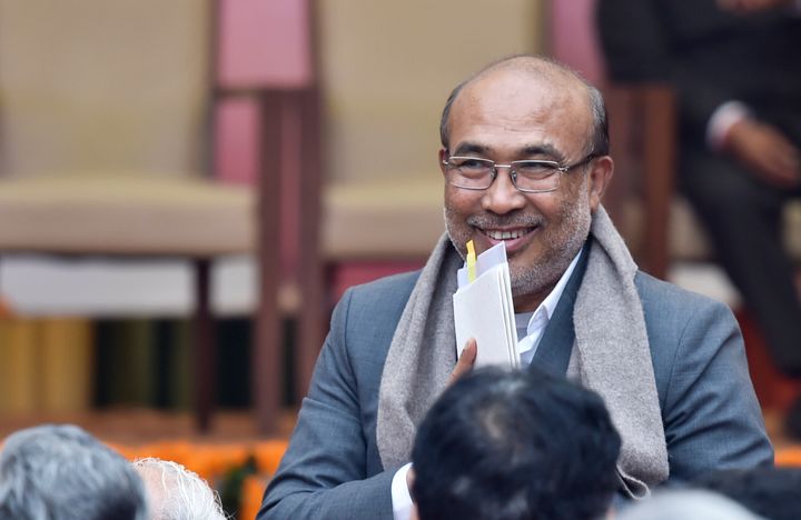 A file photo of Manipur chief minister N Biren Singh.