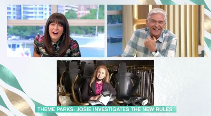 Josie Gibson Rode A Rollercoaster Live On This Morning And It Was