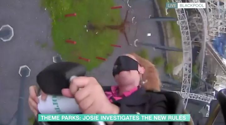 Josie Gibson Rode A Rollercoaster Live On This Morning And It Was