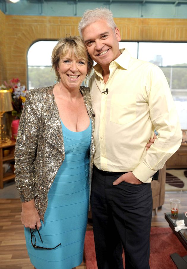 Fern Britton and Phillip Schofield on her last day of presenting the show