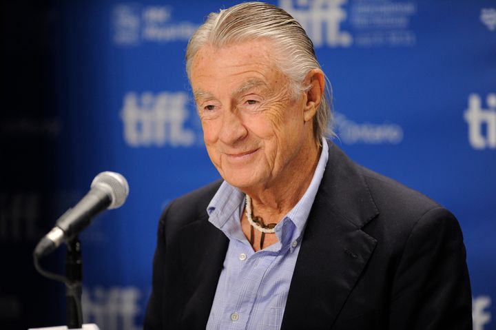 Director Joel Schumacher, who died Monday, speaking at a press conference for his final film "Trespass," in 2011 at the Toron