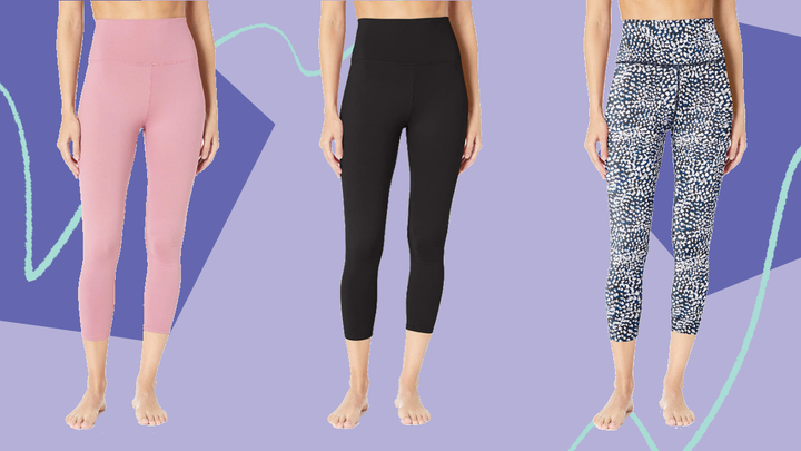 Amazon's Core 10 “All Day Comfort” high-waist 7/8 crop yoga leggings are normally $45, but they’re currently marked down to $29.