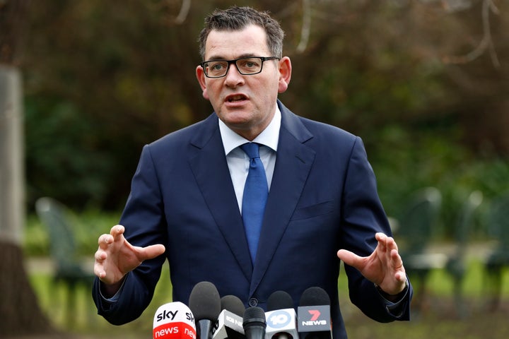 Premier of Victoria Daniel Andrews speaks to the media on June 17, 2020 in Melbourne, Australia. 