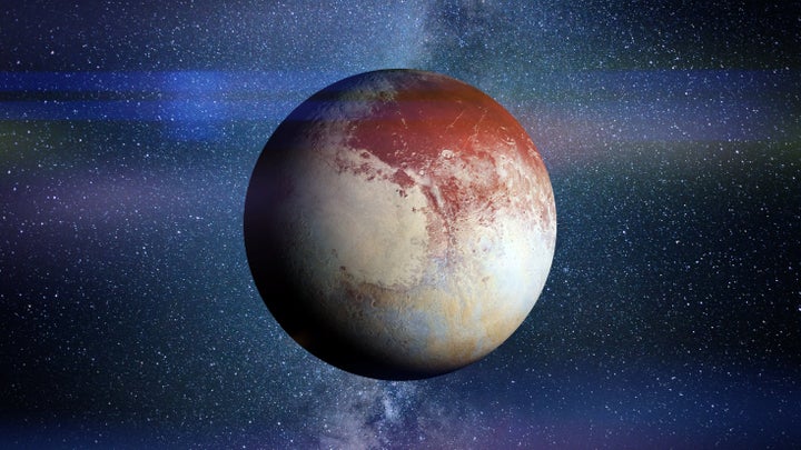 artist's interpretation of the former planet