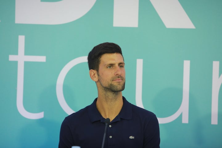 Men's World No. 1 tennis player Novak Djokovic.