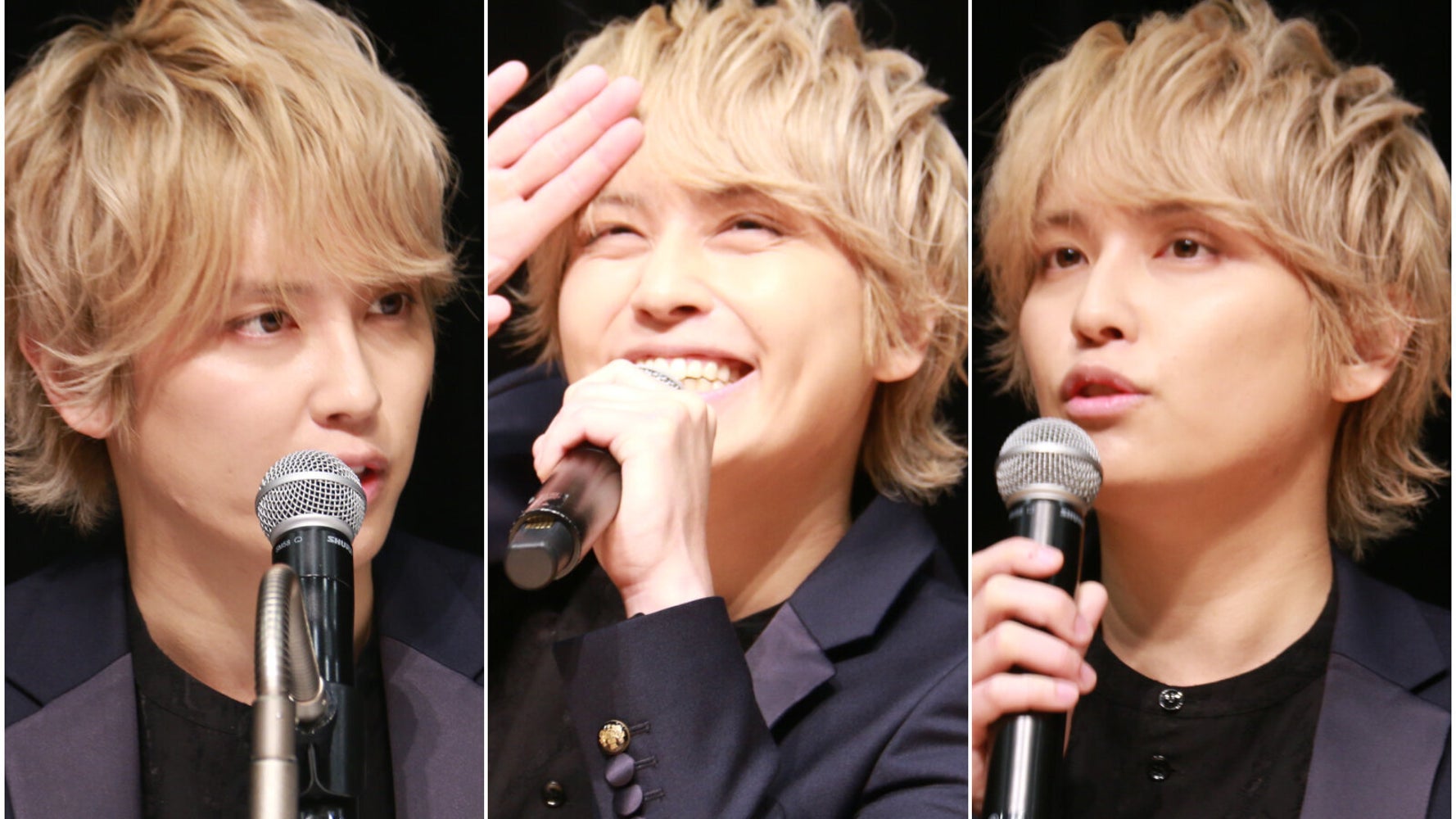 写真集 手越祐也さん会見 最後は元気に テイッ ポーズ ハフポスト News