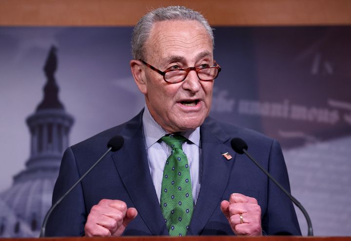 Senate Minority Leader Chuck Schumer (D-N.Y.) is navigating increasingly powerful ideological currents this primary cycle as progressive challengers face off against establishment candidates.